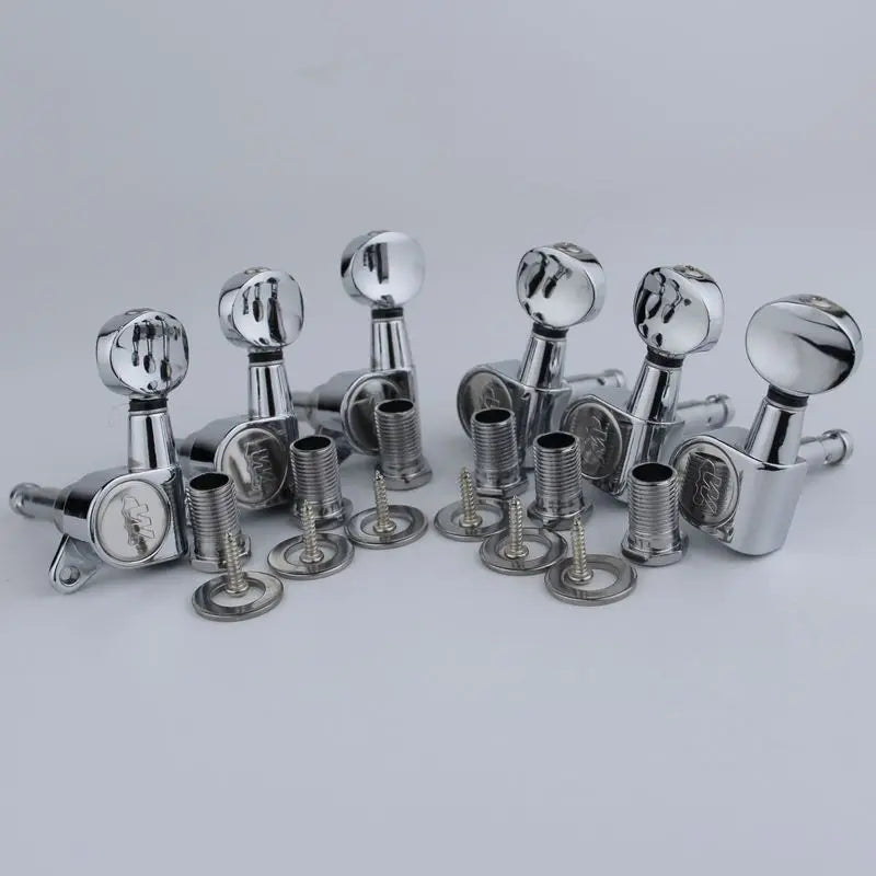 NEW Wilkinson CR WJN05 Electric Guitar Machine Heads Tuners 1:19 Mini Oval Tuner for ST TL Silver Tuning Pegs ( With packaging
