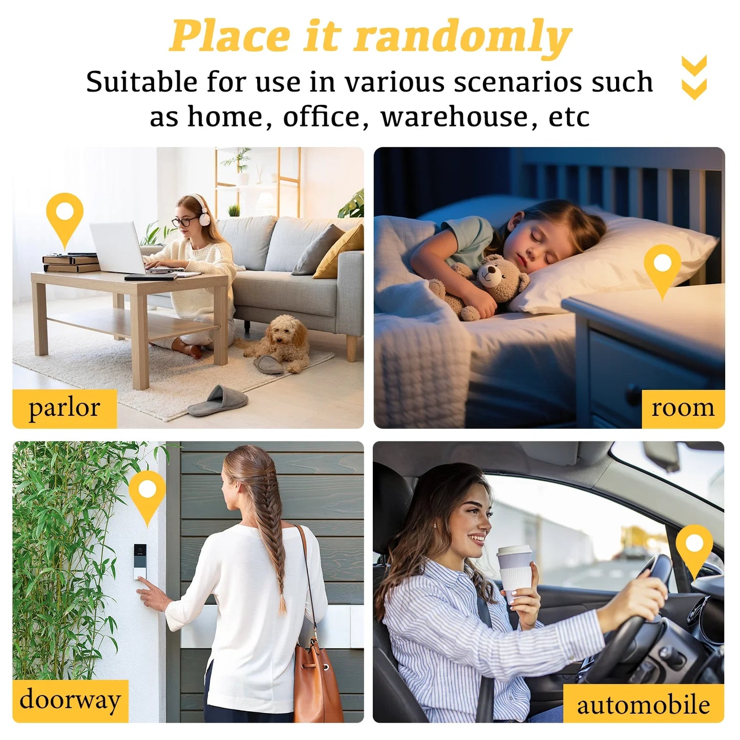 R13 Only 0.9-inch Mini Camera, 360° Panoramic Shooting, Smart Home, Wireless Elderly & Baby Monitor