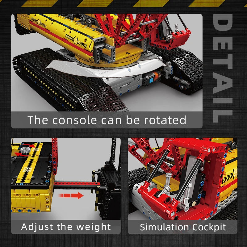 Mould King 17015 Technical Car Toys The RC Crawler Crane LR13000 Building Block Assembly Truck Brick Set Kids Christmas Gift