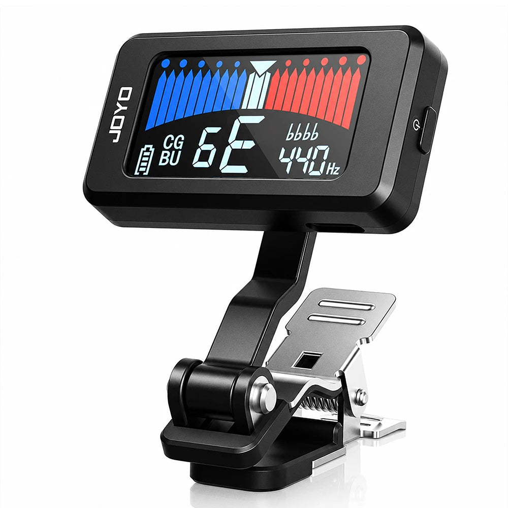 JOYO JT-480 Guitar Tuner Rechargeable Clip-on Digital Tuner 430-450Hz A4 Frequency Guitar Bass Ukulele Portable Tuner