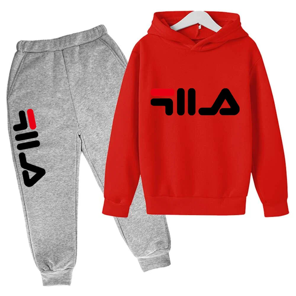 Spring Autumn New Fashion Kids Tracksuits 3-12 Years Boys and Girls Casual Sports Hoodie Tops+pants 2pcs Sets Children Clothes