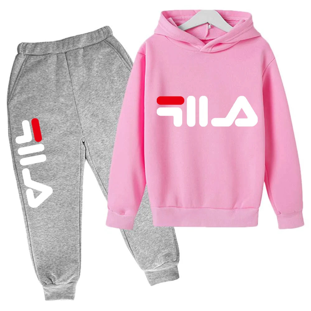 Spring Autumn New Fashion Kids Tracksuits 3-12 Years Boys and Girls Casual Sports Hoodie Tops+pants 2pcs Sets Children Clothes