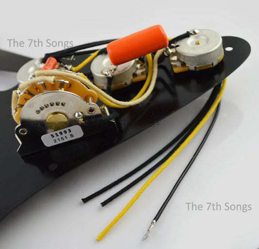Electric Guitar 0.047uf Orange treble Bleed ST 5-Way C*S 250K Pots Wiring for SSS Guitar pickup