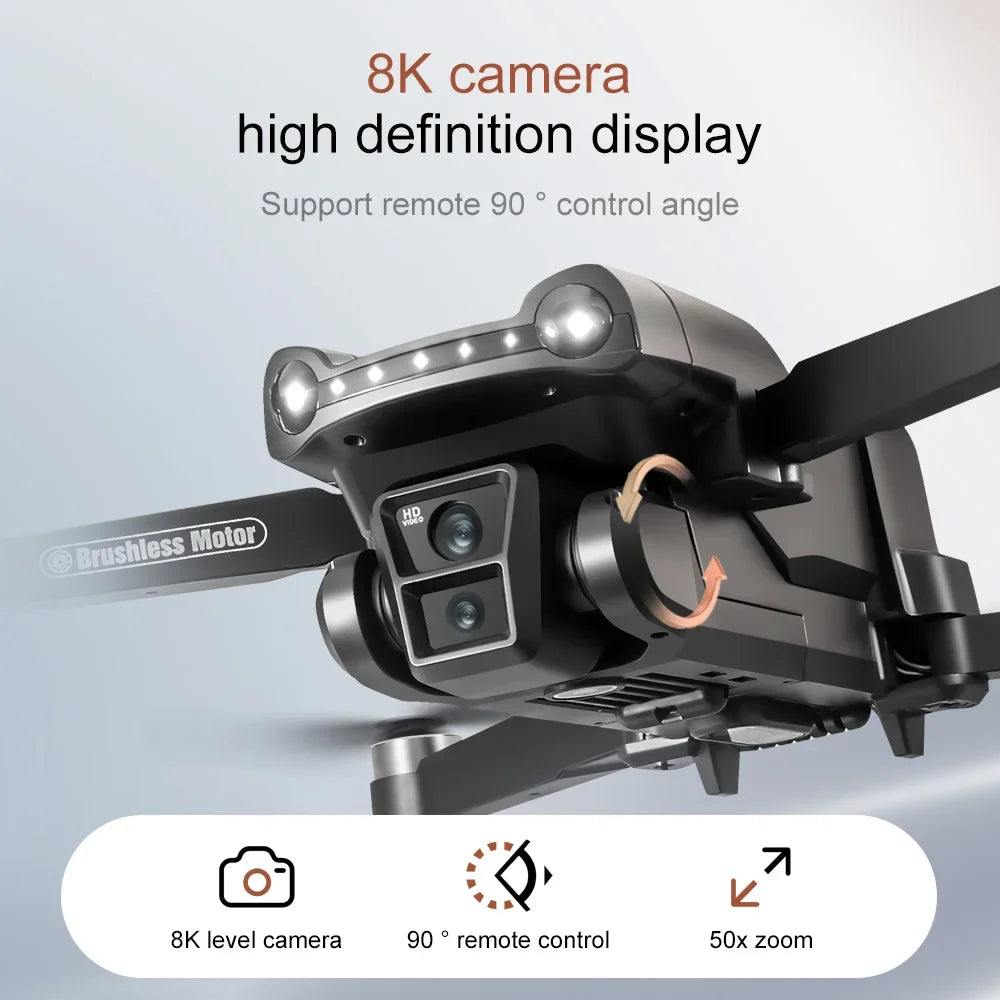 Lenovo V198MAX GPS Return Drone 5G 8K HD Dual Camera Dron Remote With Screen Laser Obstacle Avoidance Drone RC Toys Gifts FPV