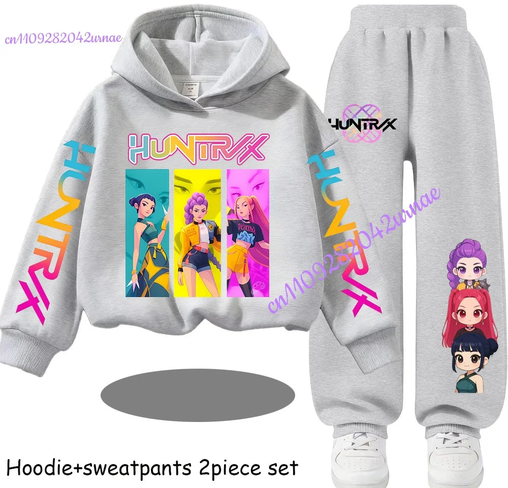 Kid Clothes Children's Zoey Hoodie Set with Boys' Rumi Casual Sports Shirt and Two Tone Girls' Soft and Comfortable Mira Pants