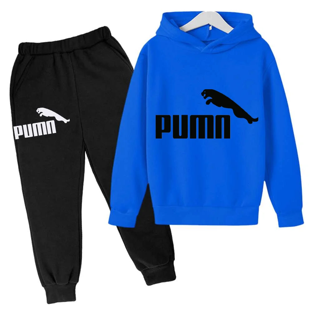 Spring Autumn New Fashion Kids Tracksuits 3-12 Years Boys and Girls Casual Sports Hoodie Tops+pants 2pcs Sets Children Clothes