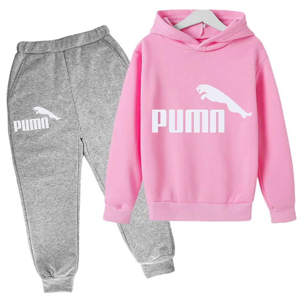 Spring Autumn New Fashion Kids Tracksuits 3-12 Years Boys and Girls Casual Sports Hoodie Tops+pants 2pcs Sets Children Clothes