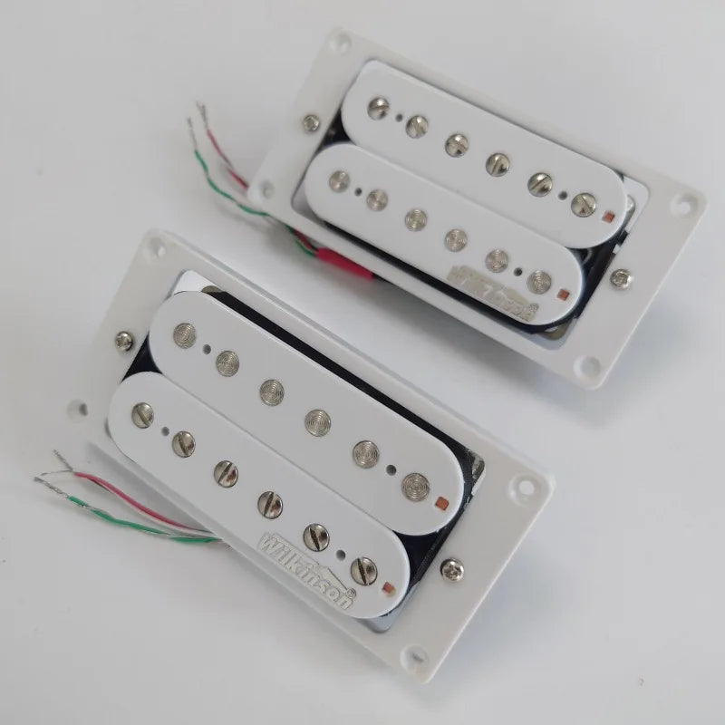 Wilkinson Humbucker Pickup 4C White Alnico 5 WVCB & WVCH (Neck & Bridge) Set For Electric Guitar