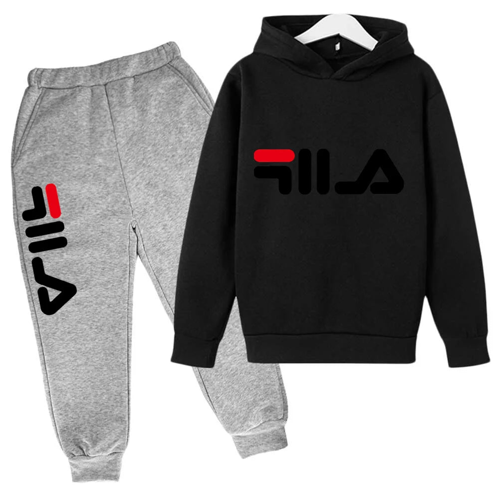 Spring Autumn New Fashion Kids Tracksuits 3-12 Years Boys and Girls Casual Sports Hoodie Tops+pants 2pcs Sets Children Clothes