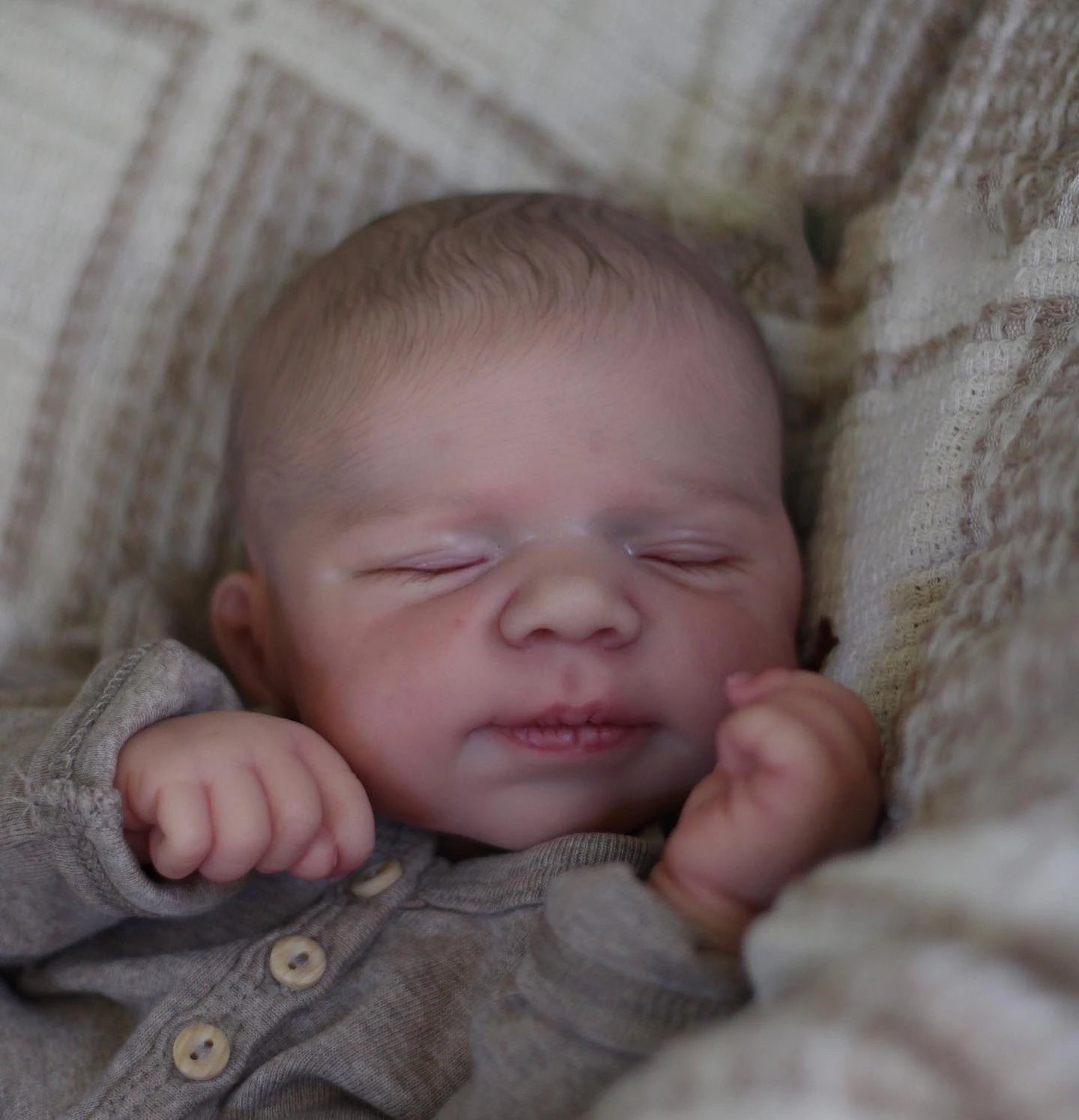 NPK 19inch Pascale Newborn Full Body Baby Reborn Doll with 3D Skin Multiple Layers Painting with Visible Veins Soft Touch Doll