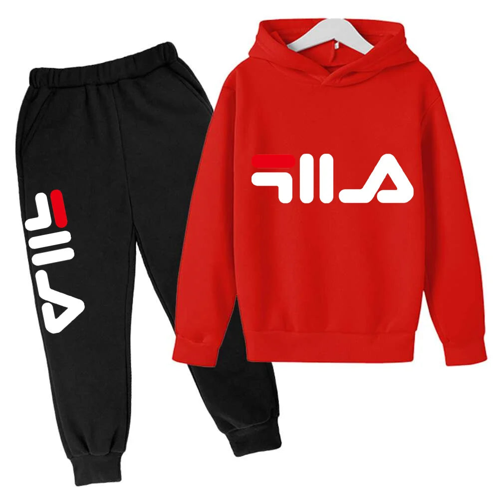 Spring Autumn New Fashion Kids Tracksuits 3-12 Years Boys and Girls Casual Sports Hoodie Tops+pants 2pcs Sets Children Clothes