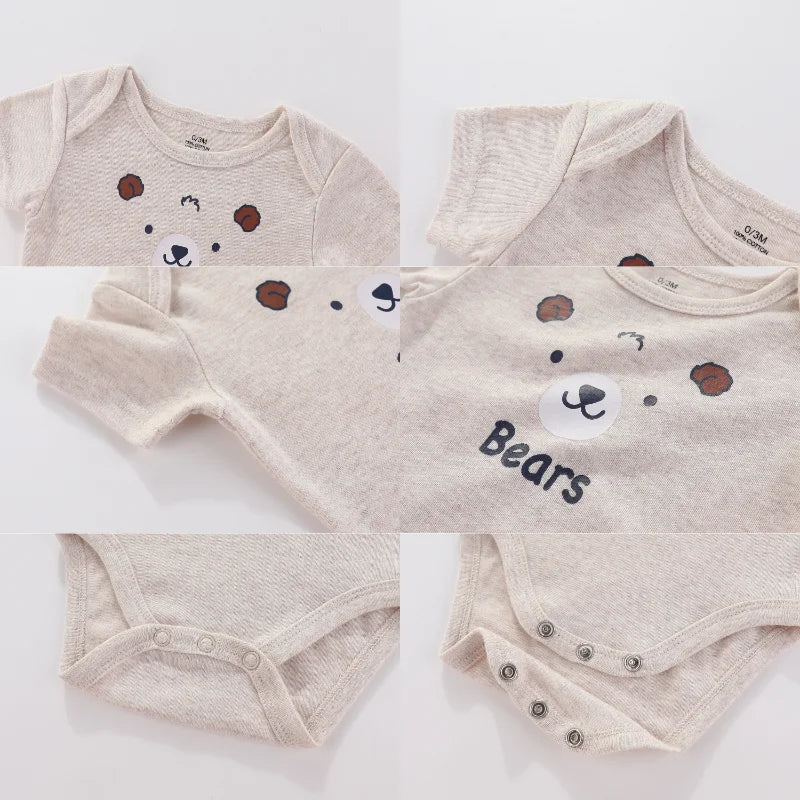 Unisex 22 Pieces 100%Cotton Baby Supplies Gift Sets Newborn Baby Girl Clothes Print Baby Boy Clothes Sets Short Sleeve Bebes