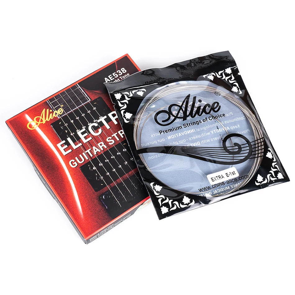 Alice AE538 Electric Guitar Strings 09-42/10-46 Hexagonal Steel Core Stainless Steel Alloy For a Forceful Guitar Accessories