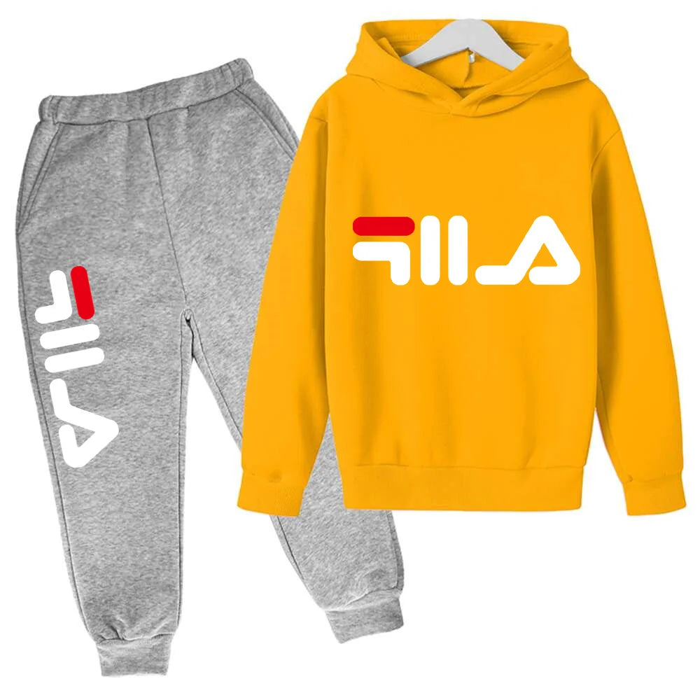 Spring Autumn New Fashion Kids Tracksuits 3-12 Years Boys and Girls Casual Sports Hoodie Tops+pants 2pcs Sets Children Clothes