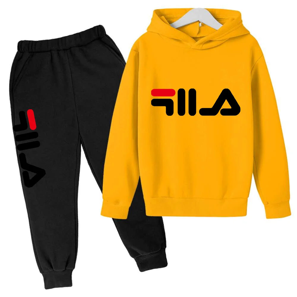 Spring Autumn New Fashion Kids Tracksuits 3-12 Years Boys and Girls Casual Sports Hoodie Tops+pants 2pcs Sets Children Clothes