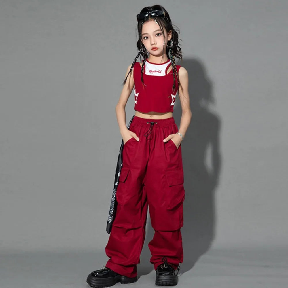Teenage Girls Clothing Children Pants Kids Clothes Summer Streetwear Hip-hop Street Dance Casual Cargo Pants Fashion