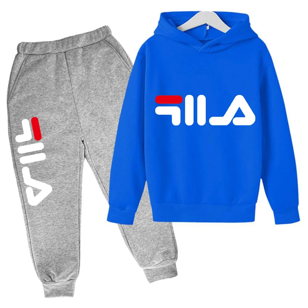 Spring Autumn New Fashion Kids Tracksuits 3-12 Years Boys and Girls Casual Sports Hoodie Tops+pants 2pcs Sets Children Clothes
