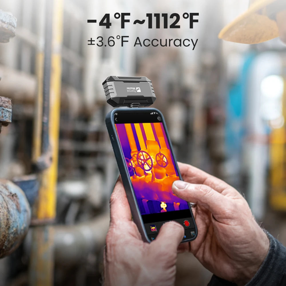 Thermal Imager P1 for USB C iPhone and Android Phone 320*240 X³IR Resolution 25Hz 600℃ Temp Range Home Leaks Inspection