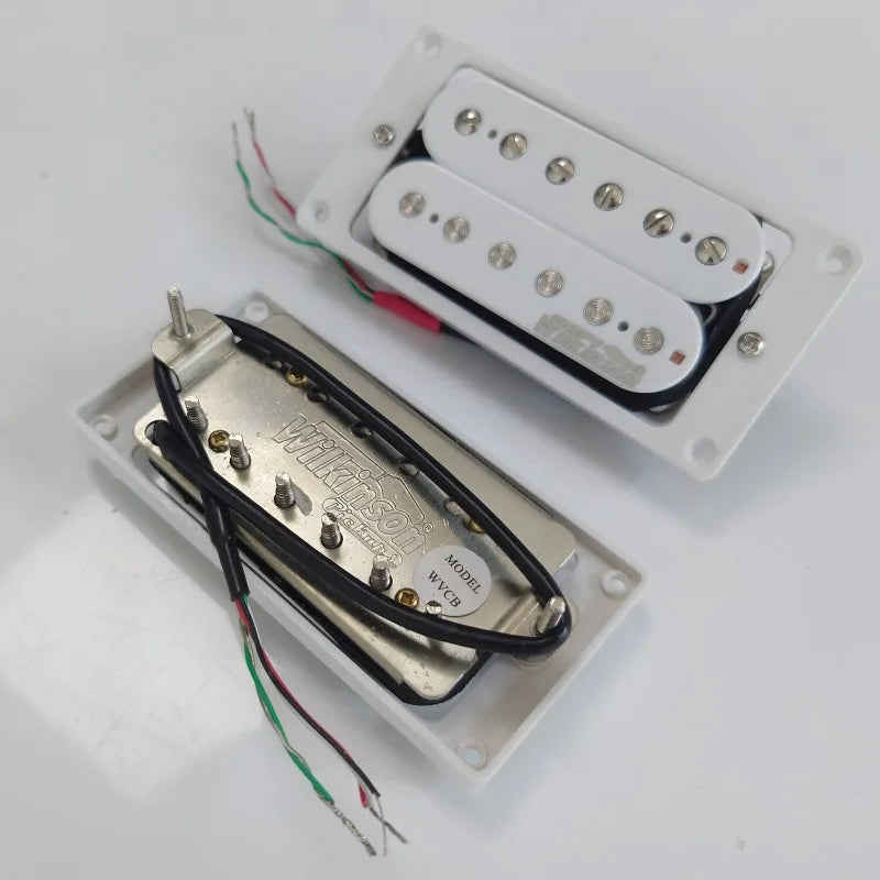 Wilkinson Humbucker Pickup 4C White Alnico 5 WVCB & WVCH (Neck & Bridge) Set For Electric Guitar