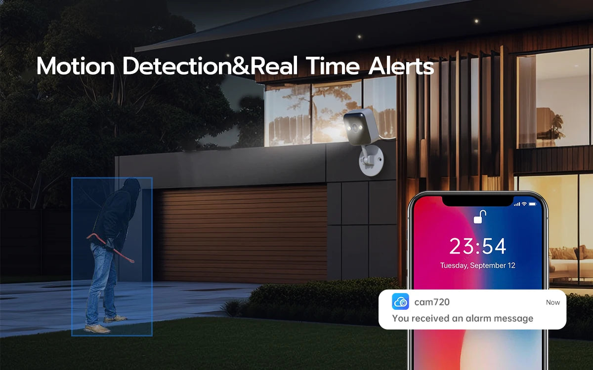 JOOAN 3MP Wifi IP Camera Motion Detection Two-way audio Baby Monitor Smart Home Security Camera