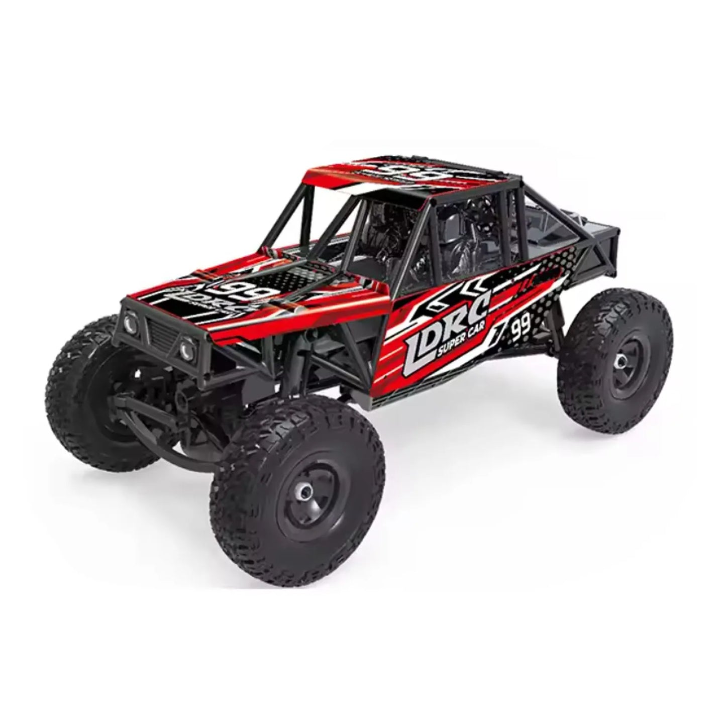 US Stock Toys 1/18 LDRC LD18499 2.4G RC Climbing Car 4*4 Remote Control Vehicle 280 Brushed Motor ESC Ready to Run Battery Servo