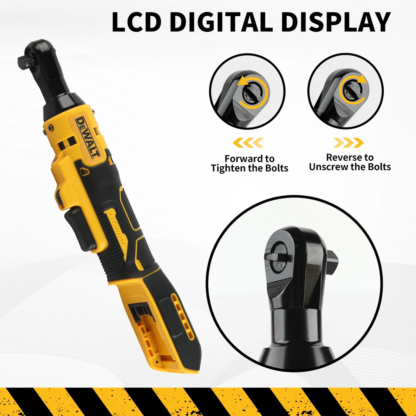 Dewalt DCF513 3/8 Inch Brushless Ratchet Right Angle Wrench LED Cordless Driver Variable Speed Power Wrench 20V Power Tools