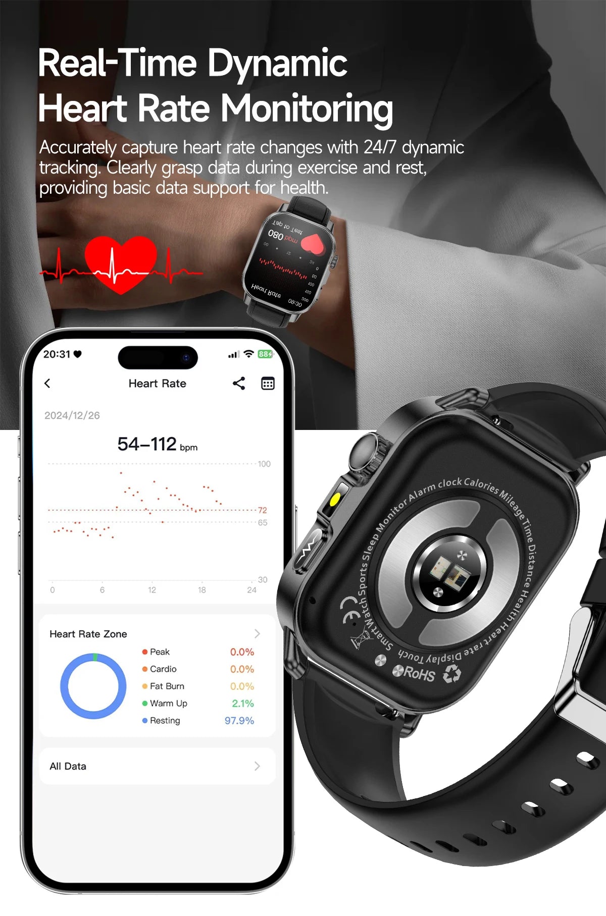 New Precise Health Care Smart Watch ECG+HRV Uric Acid Blood Lipids Emotional Perception Bluetooth Call Smartwatchs For Men Women