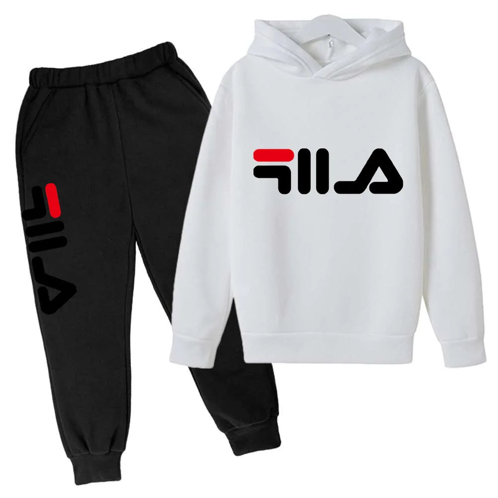 Spring Autumn New Fashion Kids Tracksuits 3-12 Years Boys and Girls Casual Sports Hoodie Tops+pants 2pcs Sets Children Clothes