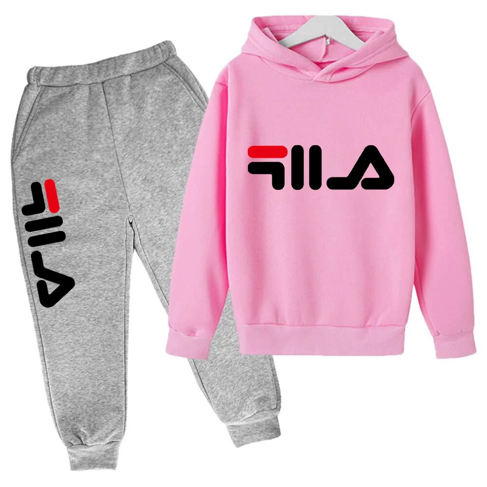 Spring Autumn New Fashion Kids Tracksuits 3-12 Years Boys and Girls Casual Sports Hoodie Tops+pants 2pcs Sets Children Clothes