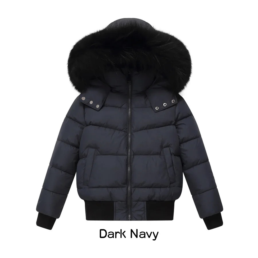 AP 2025 winter design waterproof fabric children down coat for girls and boys clothes
