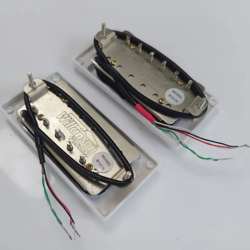 Wilkinson Humbucker Pickup 4C White Alnico 5 WVCB & WVCH (Neck & Bridge) Set For Electric Guitar