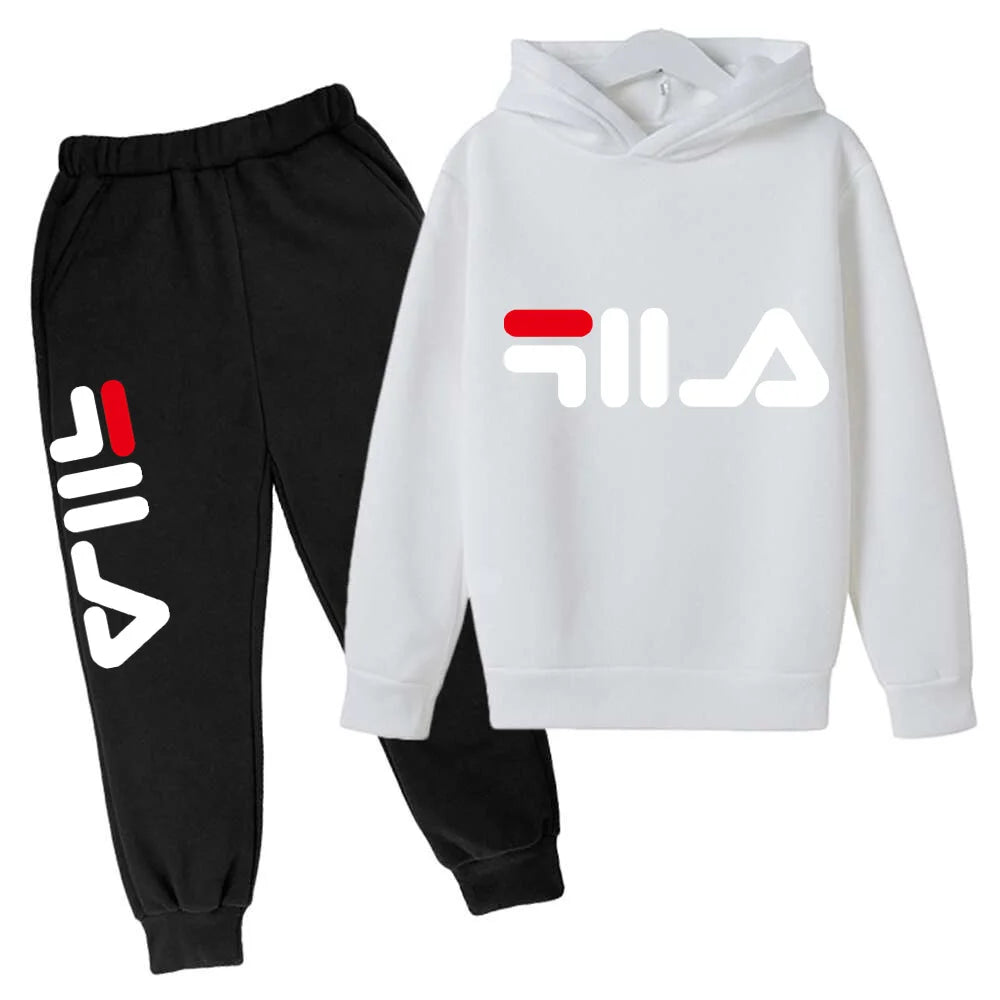 Spring Autumn New Fashion Kids Tracksuits 3-12 Years Boys and Girls Casual Sports Hoodie Tops+pants 2pcs Sets Children Clothes
