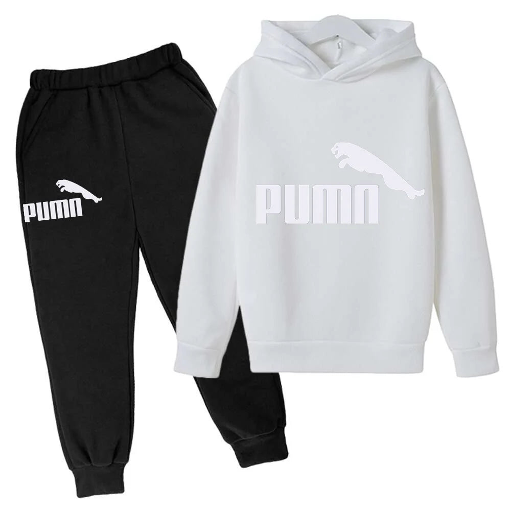 Spring Autumn New Fashion Kids Tracksuits 3-12 Years Boys and Girls Casual Sports Hoodie Tops+pants 2pcs Sets Children Clothes