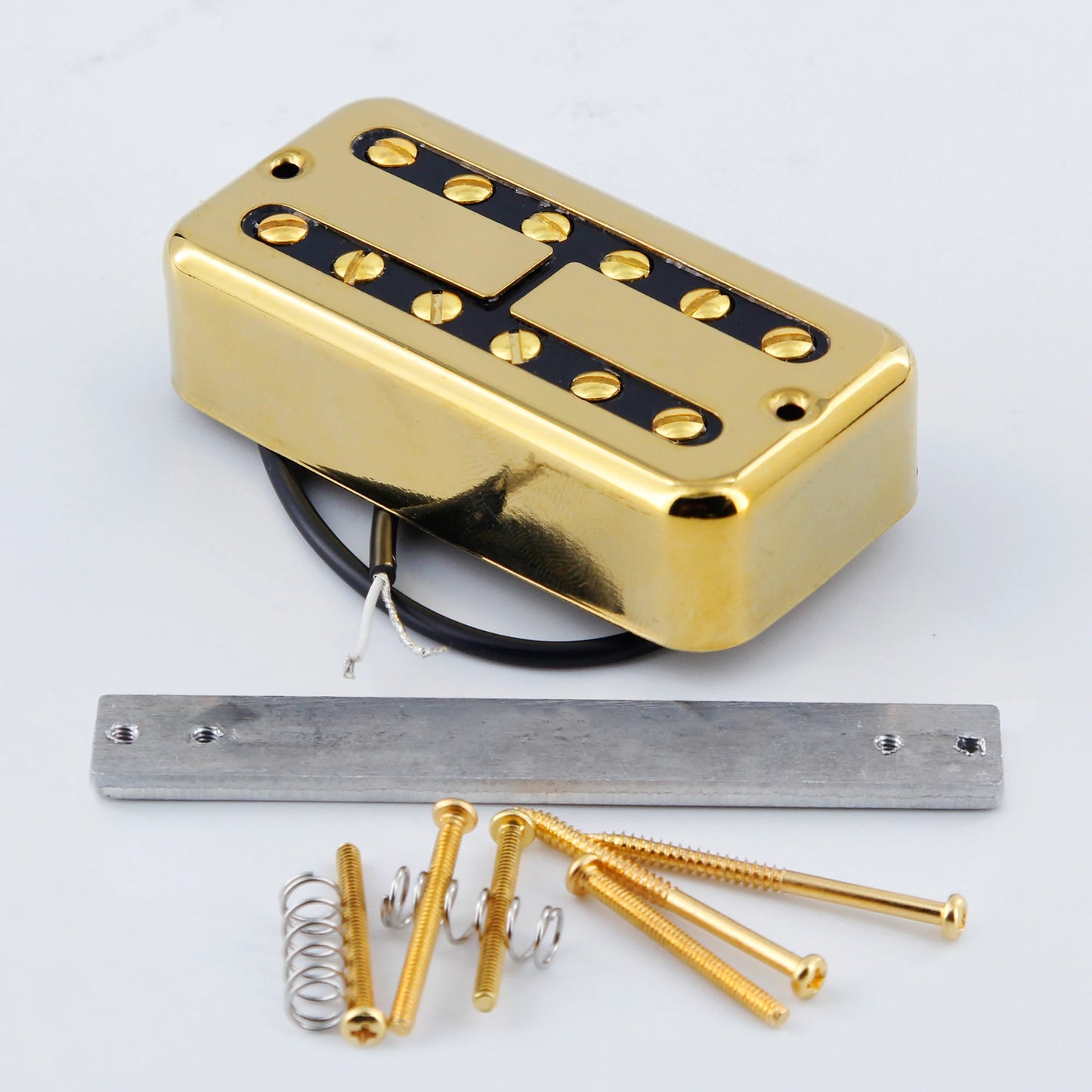 FLEOR Alnico II Electric Guitar Neck/Bridge Humbucker Pickup for FT Style Guitar, Chrome/Gold