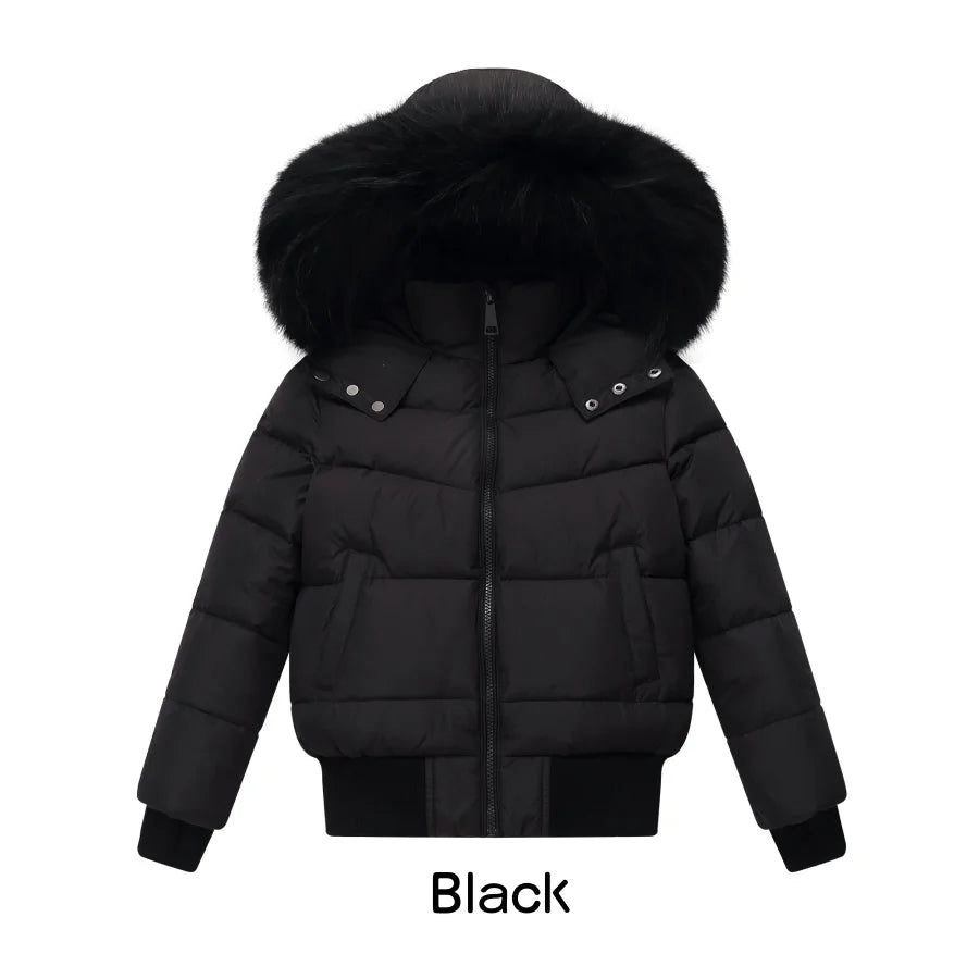 AP 2025 winter design waterproof fabric children down coat for girls and boys clothes
