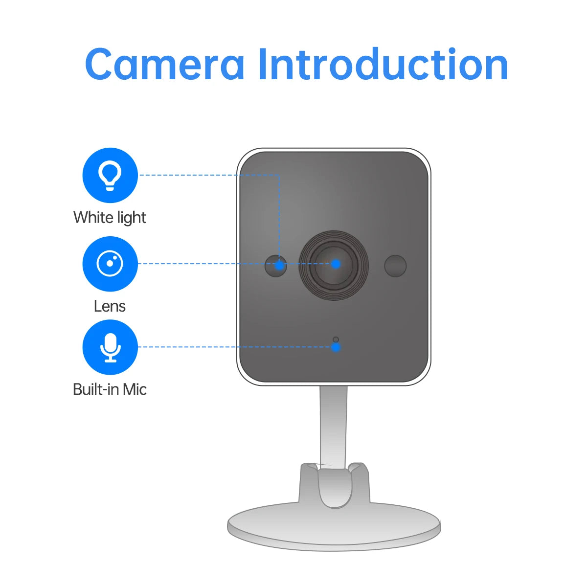 JOOAN 3MP Wifi IP Camera Motion Detection Two-way audio Baby Monitor Smart Home Security Camera