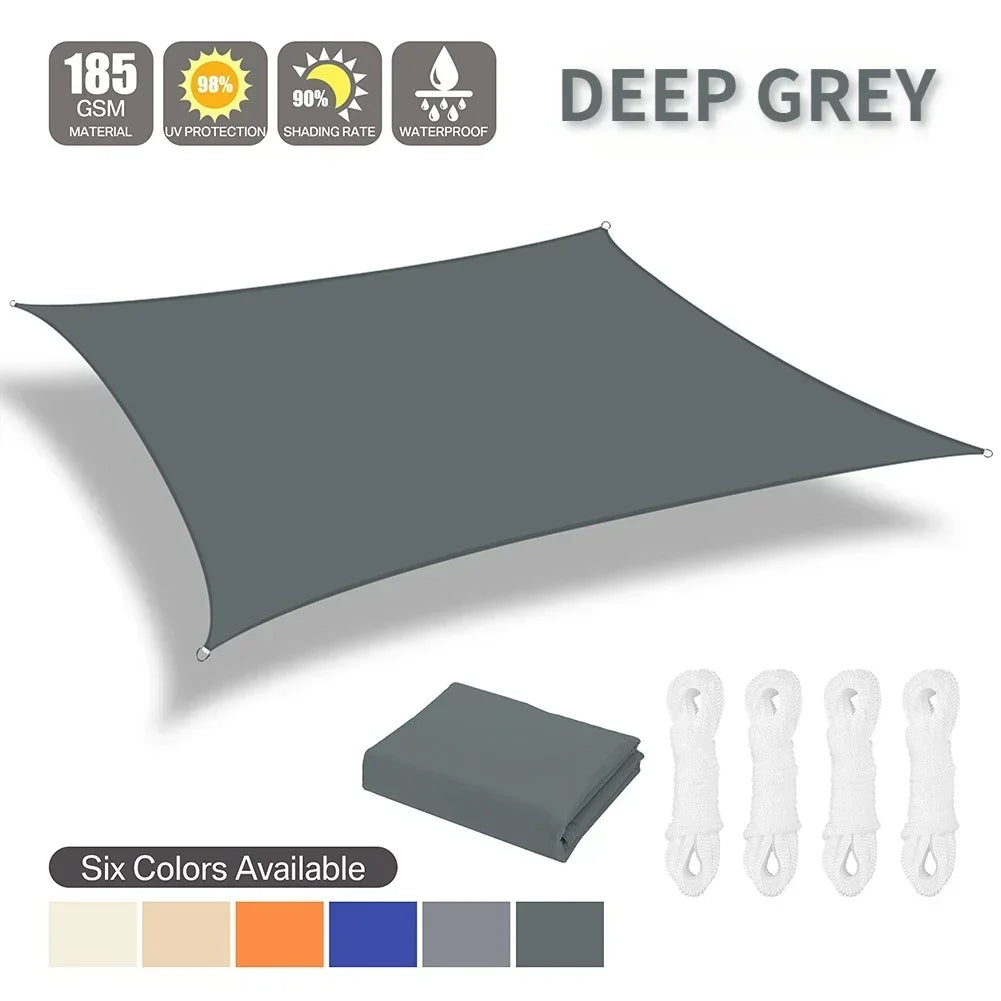 Waterproof Sun Shelter Sunshade Protection Shade Sail Awning Camping Shade Cloth Large For Outdoor Canopy Garden Patio 40%OFF