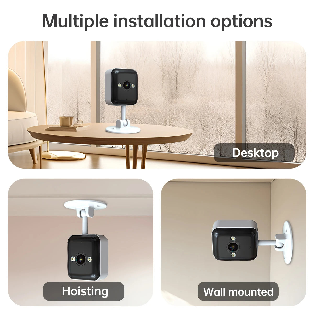 JOOAN 3MP Wifi IP Camera Motion Detection Two-way audio Baby Monitor Smart Home Security Camera