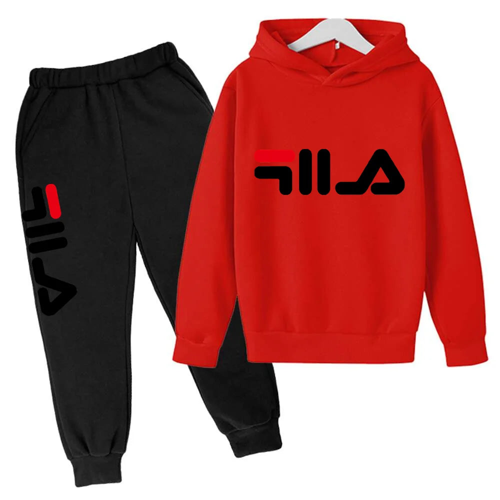 Spring Autumn New Fashion Kids Tracksuits 3-12 Years Boys and Girls Casual Sports Hoodie Tops+pants 2pcs Sets Children Clothes