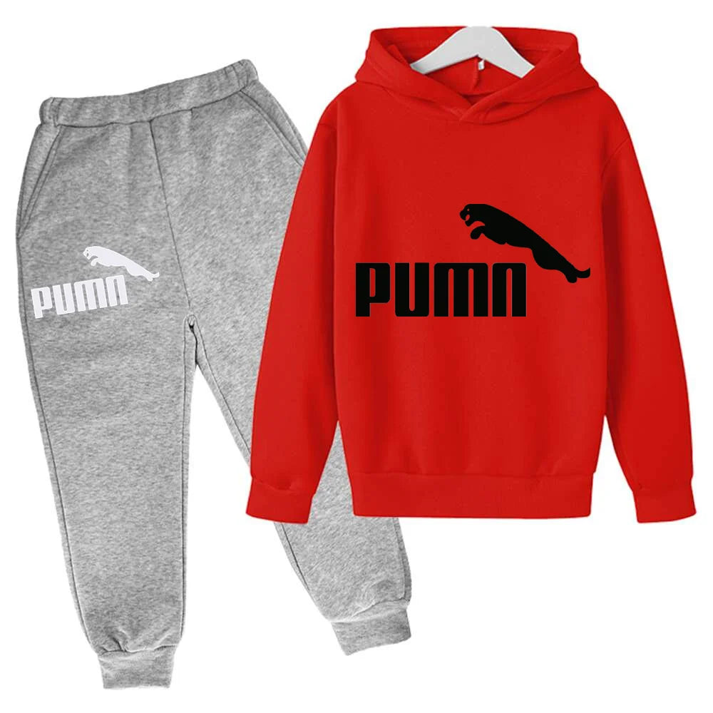 Spring Autumn New Fashion Kids Tracksuits 3-12 Years Boys and Girls Casual Sports Hoodie Tops+pants 2pcs Sets Children Clothes