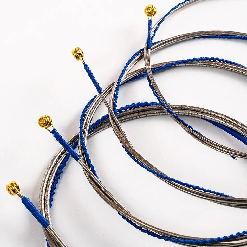 Alice A628 A629 Flat Wound Electric Bass Strings 4-Strings Hexagonal Core NI-Steel/Chrome Alloy Winding