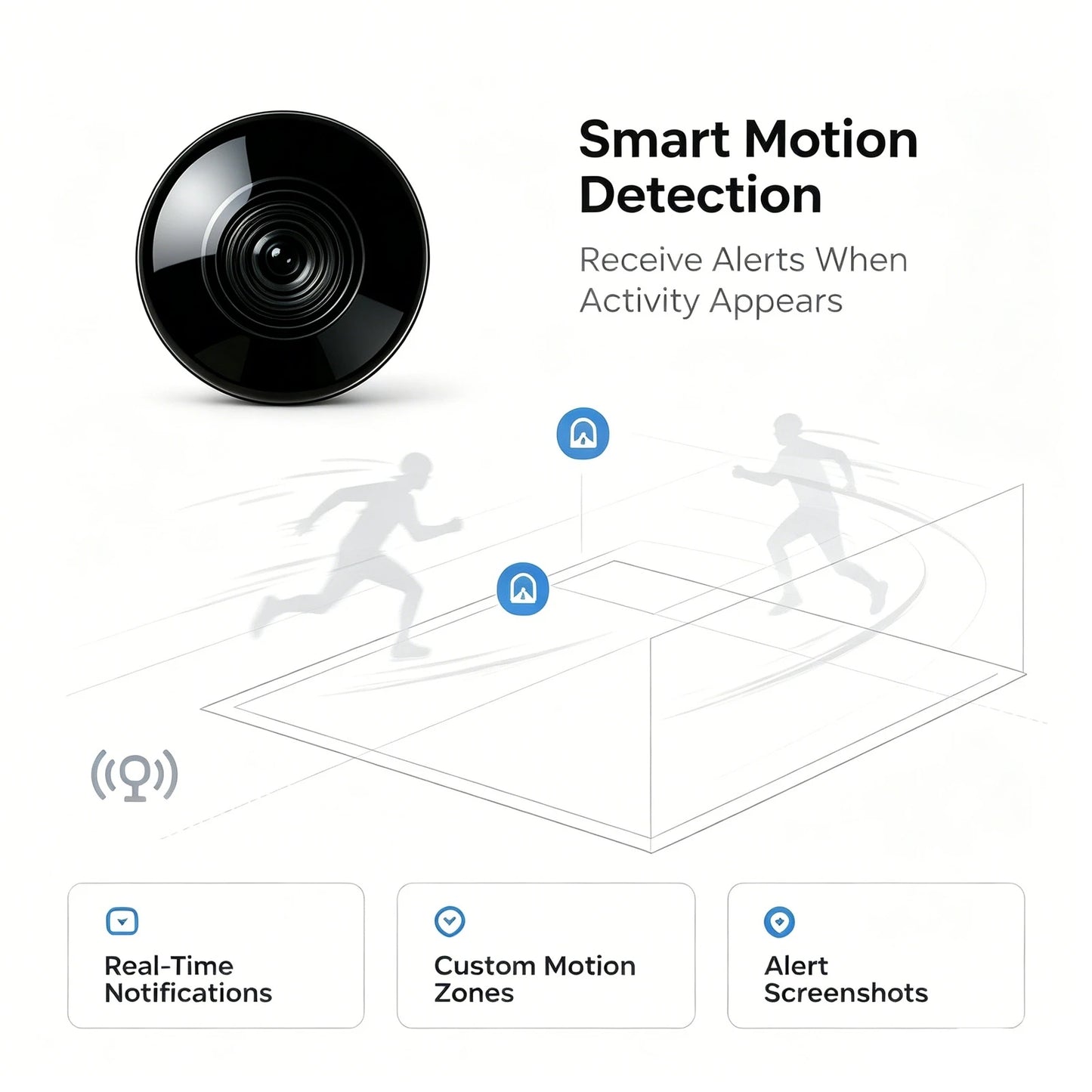 Y43  Baby Monitor Camera, Wireless WiFi Home HD Night Vision Baby Care Two-Way Audio Security Cam