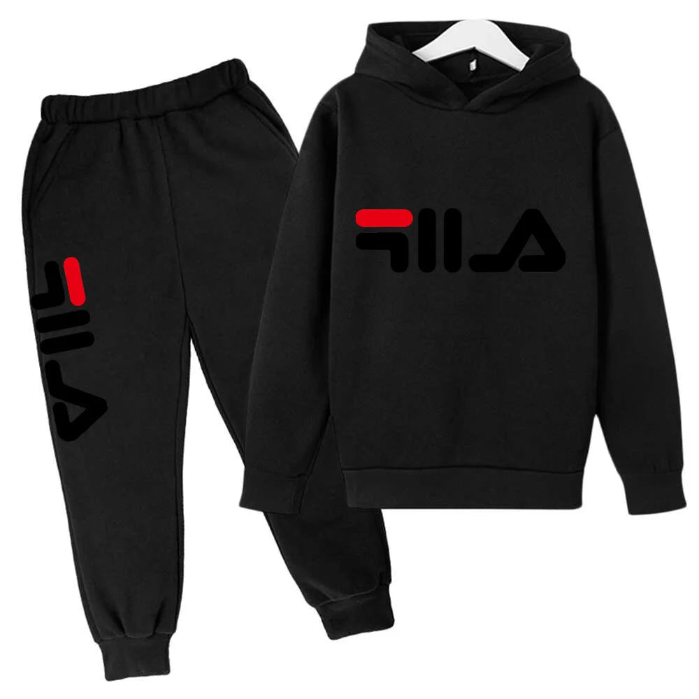 Spring Autumn New Fashion Kids Tracksuits 3-12 Years Boys and Girls Casual Sports Hoodie Tops+pants 2pcs Sets Children Clothes