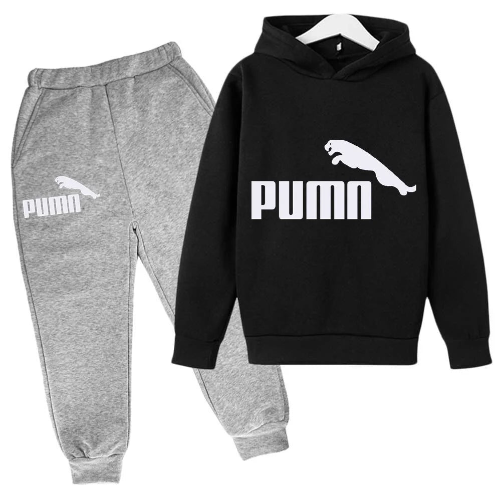Spring Autumn New Fashion Kids Tracksuits 3-12 Years Boys and Girls Casual Sports Hoodie Tops+pants 2pcs Sets Children Clothes