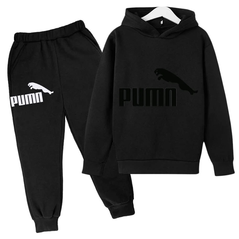 Spring Autumn New Fashion Kids Tracksuits 3-12 Years Boys and Girls Casual Sports Hoodie Tops+pants 2pcs Sets Children Clothes