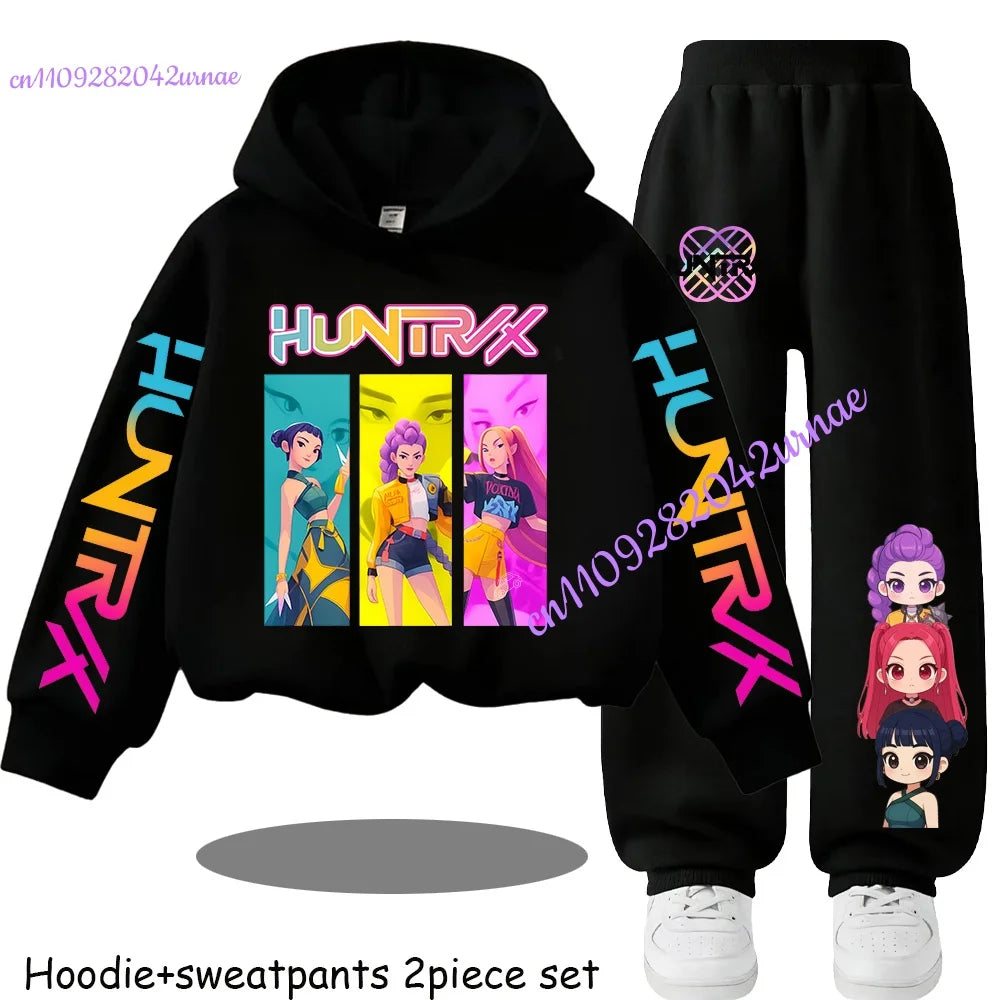 Kid Clothes Children's Zoey Hoodie Set with Boys' Rumi Casual Sports Shirt and Two Tone Girls' Soft and Comfortable Mira Pants