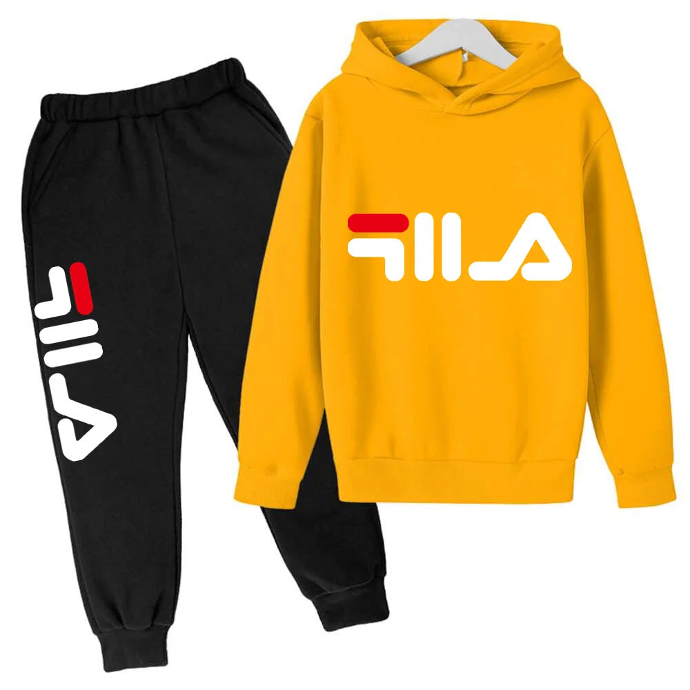 Spring Autumn New Fashion Kids Tracksuits 3-12 Years Boys and Girls Casual Sports Hoodie Tops+pants 2pcs Sets Children Clothes