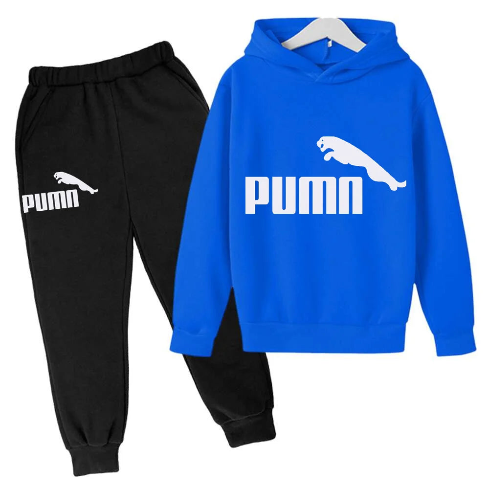 Spring Autumn New Fashion Kids Tracksuits 3-12 Years Boys and Girls Casual Sports Hoodie Tops+pants 2pcs Sets Children Clothes