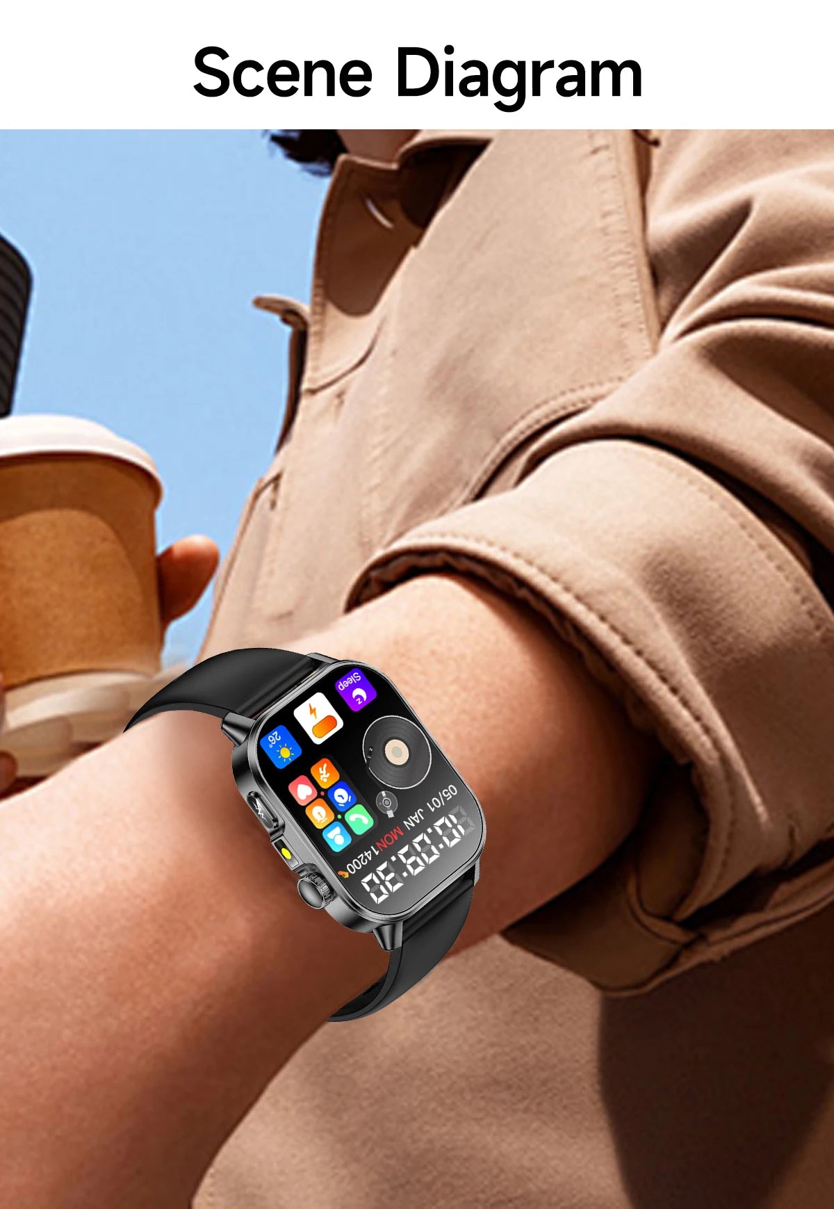 New Precise Health Care Smart Watch ECG+HRV Uric Acid Blood Lipids Emotional Perception Bluetooth Call Smartwatchs For Men Women
