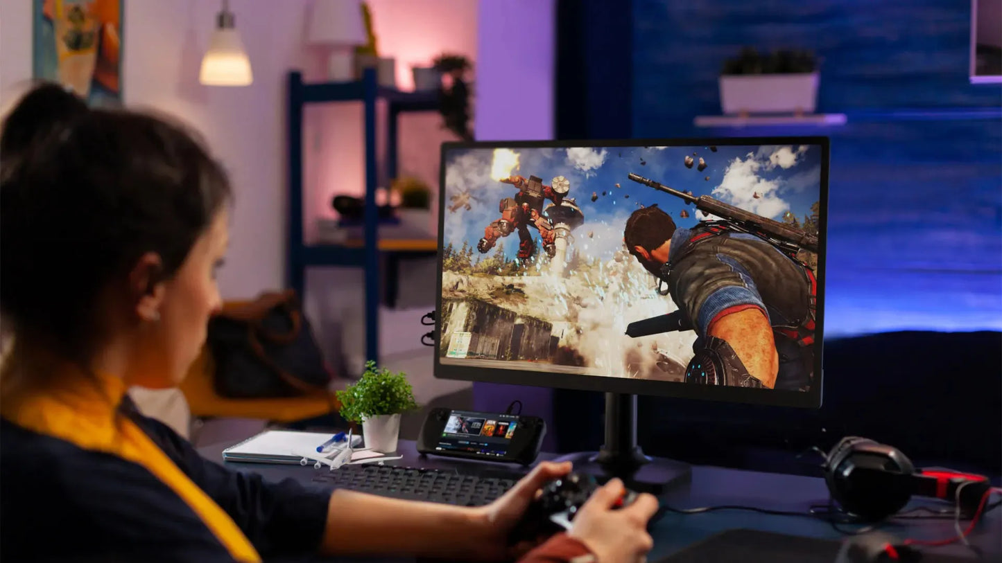 UPERFECT 18.5inch 120hz Portable Monitor 1080P 16:9 100%sRGB 300Cd/m² Display Game Screen For Laptop Mac Phone Xbox PS4/5 Switch